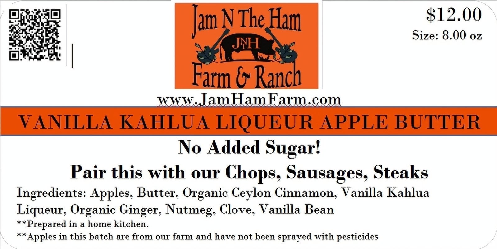 Vanilla Kahlua Apple Butter